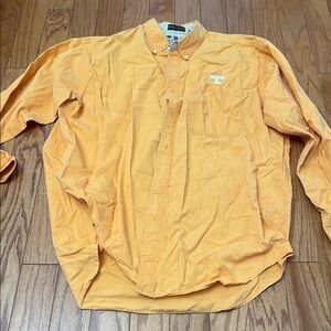 Vintage Tennessee Orange Casual Button Down Shirt Soft Cotton